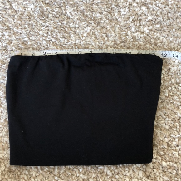 Fashion Nova NWT Black Basic Bandeau Crop Top Sz S - Picture 5 of 7